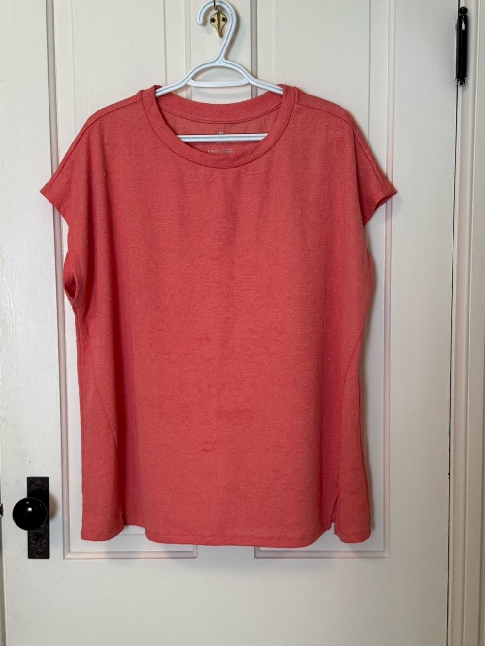 Andrew Marc Coral Top - Short Sleeve Crew Neck Women's Size 1X